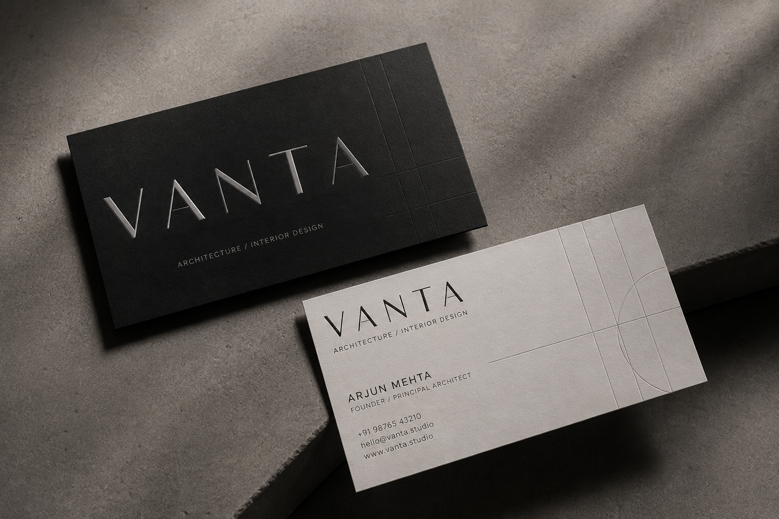 VANTA Architecture Business Card & Identity